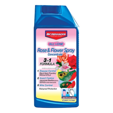 Bayer BioAdvanced All-in-One Rose and Flower Care Concentrate 32 oz 708260D